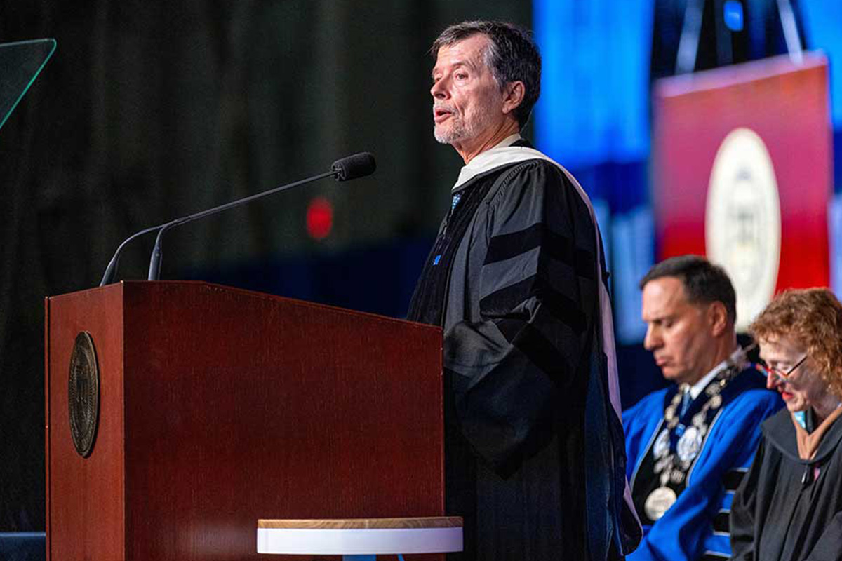 Ken Burns Address at Brandeis: Ken Burns speaks about protecting democracy and the importance of awareness in his commencement speech.